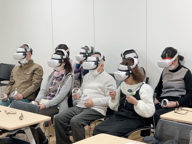 1月20日がんサロン　VR体験